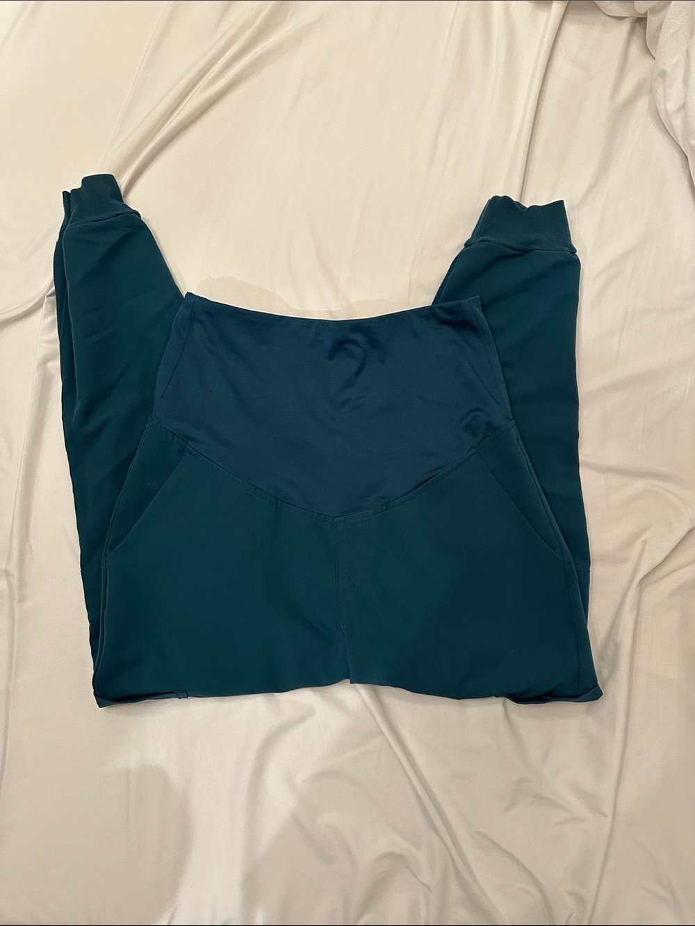Mandala scrub pants - Maternity Joggers Caribbean Blue - S / Petite